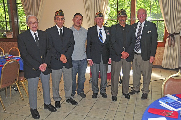 The VFW 1741 officers/members who attended the ceremony were