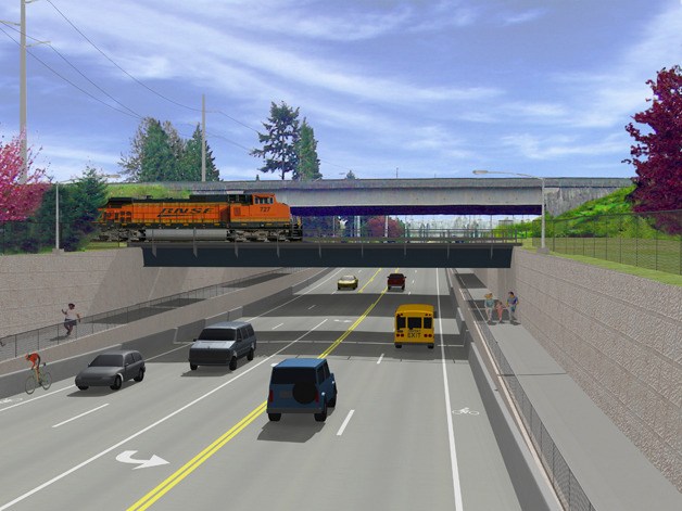 The proposed M Street grade separation project will allow for a new underpass for trains