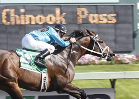 Emerald Downs' Top Sprinter Atta Boy Roy established a track/state record of 1:07 for six furlongs in the Sept. 13 Chinook Pass Sprint.