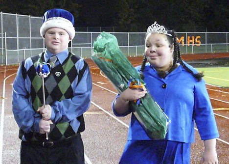 Landon Gallion and Kelsie Marr were honored as king and queen at Auburn Mountainview’s homecoming. Here
