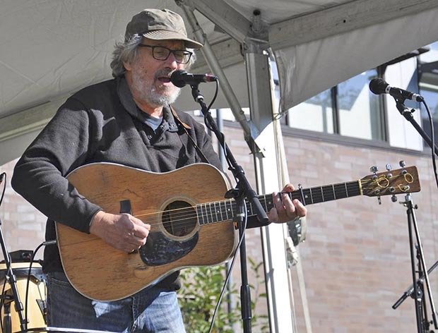 Jim Page performs on stage during Rock The Green
