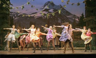 The Pontipee brothers sweep the ladies off their feet in The 5th Avenue Theatre’s production of “Seven Brides for Seven Brothers