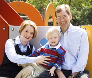 Congressional candidate Darcy Burner and her family – husband