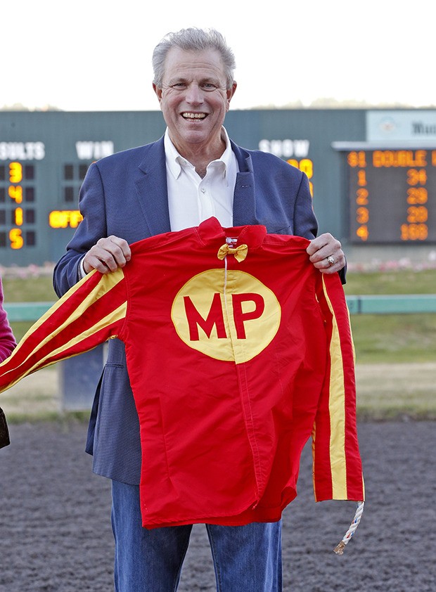 Mike Pegram returned to Emerald Downs as part of the track's 20th birthday festivities