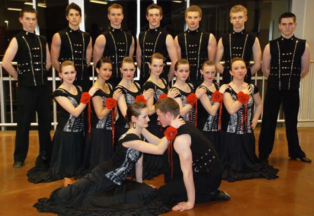 The nationally accomplished Pacific Ballroom Dance team will perform Friday and Saturday at the Auburn Performing Arts Center. Members include: front couple