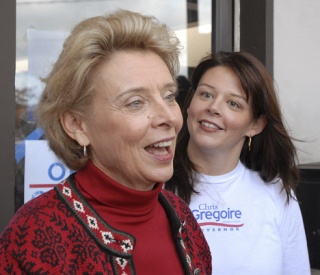 Gov. Chris Gregoire and her daughter