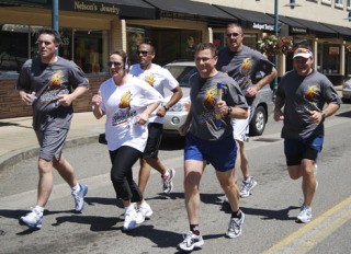 Auburn Police Department employees who participated in the relay