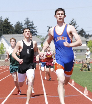 Seth Rumbaugh of Auburn Mountainview cruises in the 800 meter at the West Central District III 3A meet this past week at Mount Tahoma Stadium in Tacoma. Rachel Ciampi