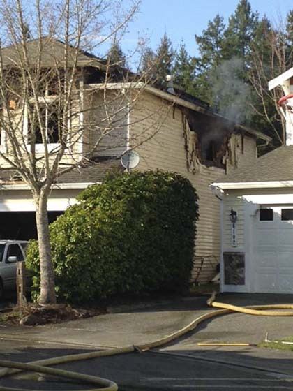 Firefighters from the Valley Regional Fire Authority responded and quickly doused a house fire in Lakeland Hills on Monday.
