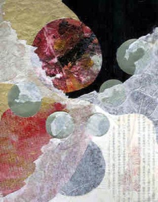 Olympia artist Ellen Miffitt and Bellevue artist Fran Holt express energy in their pieces by exploring different materials and compositions. Miffitt’s collage and mixed-media works (selection pictured) encompass harmony