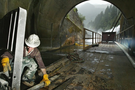 The Army Corps of Engineers is working to repair Howard Hanson Dam. The Corps is limiting the amount of water it will allow behind the earthen dam