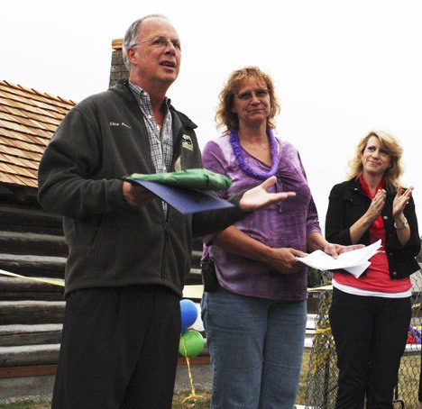 State Rep. Skip Priest presents Pacific Councilmember Leanne Guier