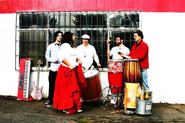 Sambatuque is an exciting quintet fronted by singer/dancer Mikaela Romero