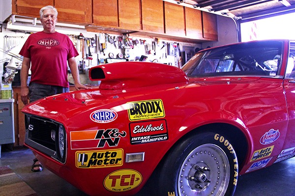 Gary Ermish and his 1968 Chevy Camaro race car.