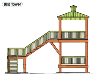 The birding tower will stand between 24 and 28 feet tall and provide a majestic viewpoint at Auburn’s Environmental Park.