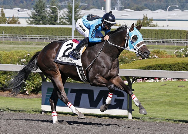 Mach One Rules and jockey Leslie Mawing romp in last year's $50