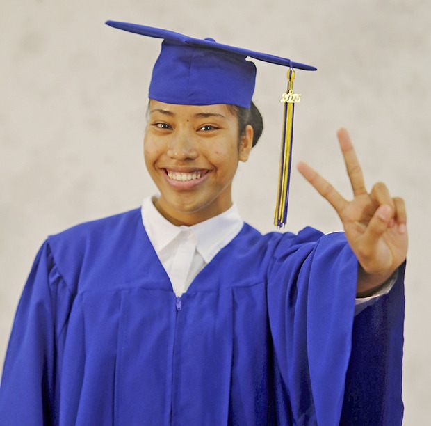 Auburn High School's Kabua Tomeing is among a record 152 cadets who graduated from the Washington Youth Academy on Dec. 19.