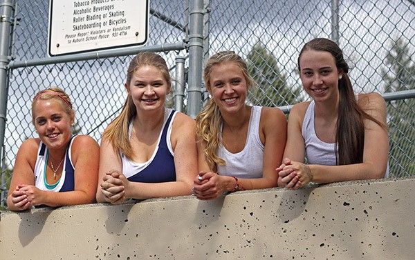 Auburn Riverside's No. 1 and No. 2 doubles teams