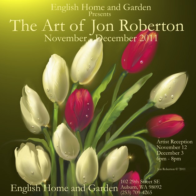 Jon Roberton's work is no on display at English Home and Garden.