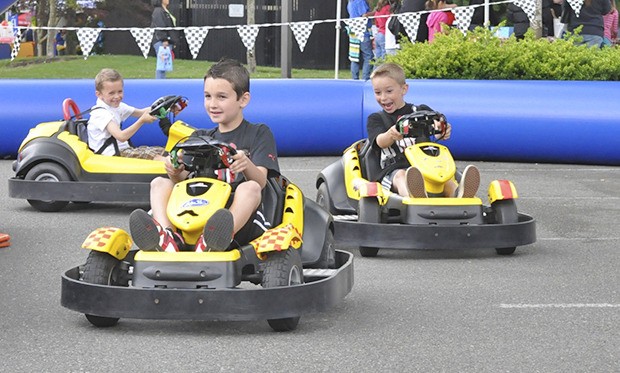 Back again at KidsDay are the popular electric Go-Karts