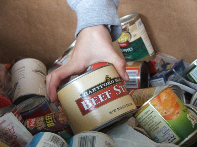 The all-school drive has been a big boost to the food bank.