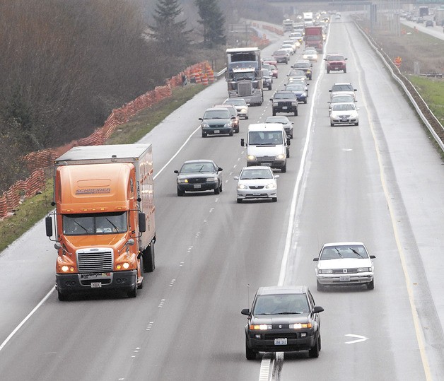 Experts says express toll lanes will help reduce overall congestion while generate revenue for future corridor improvements – similar to the SR 167 high-occupancy-toll (HOT) lanes between Auburn and Renton (pictured).