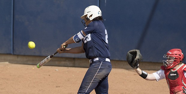 Auburn's Alleyah Armendariz batted a team-high .538 with two doubles and a home run for Utah State over the weekend.