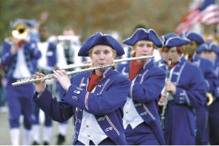 The marching band from Washington High School of Parkland performed in last year’s Veterans Day parade in Auburn.