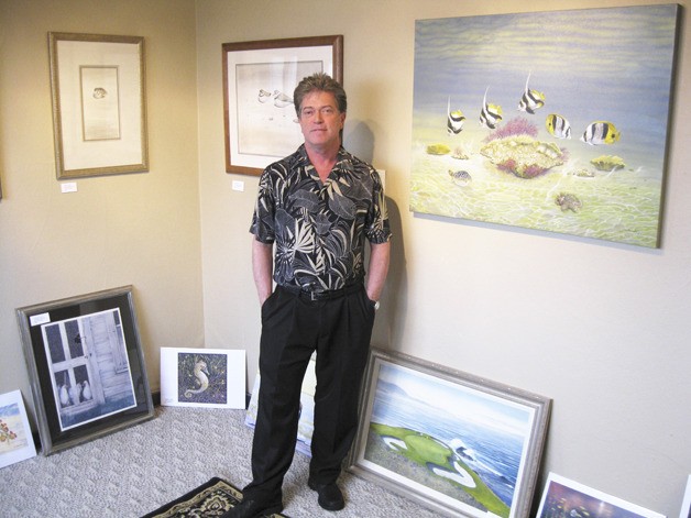 Auburn’s Jon Roberton presents many of his works in a gallery now on display at the English Home and Garden.