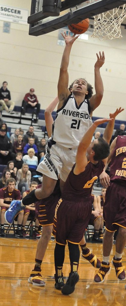 Auburn Riverside guard Julian Gulchuk was among four Ravens to produce double-digit points in their 68-54 win Tuesday night against Enumclaw in a South Puget Sound League 3A contest.