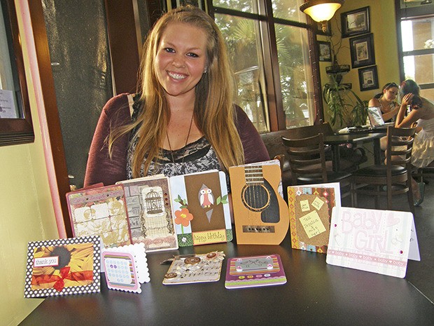 Her own style: Charlotte Hemstock creates and sells specific cards for specific people.