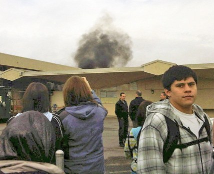 Black smoke billows from Auburn High School’s malfunctioning