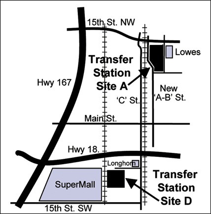 The Municipal Solid Waste Management Advisory Committee has identified two possible Auburn sites on which to build a solid waste transfer station.