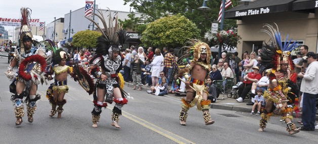 Las Margaritas Mexican Restaurant dancers perform in the Auburn Good Ol' Days Parade.