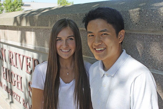 Off to Ivy League schools: Katerina ‘Kat’ Zhuravel and Adrian Tong left their mark at Auburn Riverside High School.