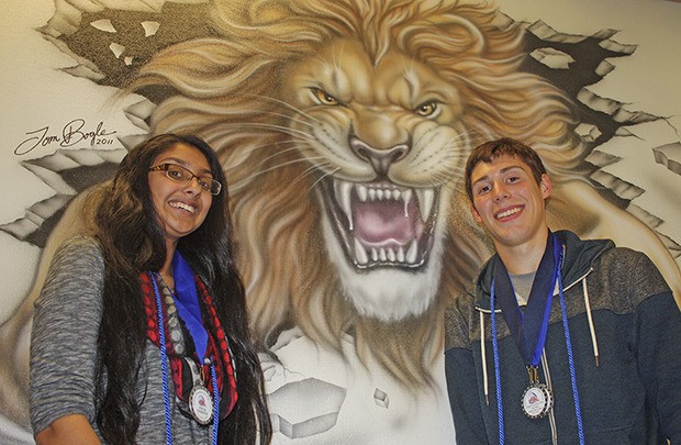Pride of the Lions: Priya Rabadia and Christian Rotter set the bar high at Auburn Mountainview High School as top students and leaders.