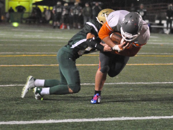 Auburn Mountainview sophomore Bitner Wilson scores the winning touchdown against Auburn.