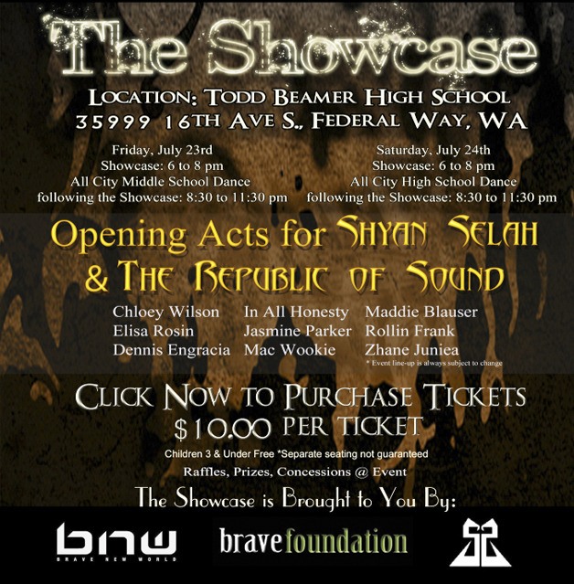 The Showcase will be held at Federal Way's Todd Beamer High School for two nights.
