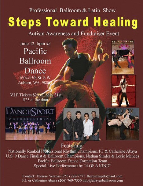 Pacific Ballroom Dance duos and teams will perform a special fundraiser for autism next month.