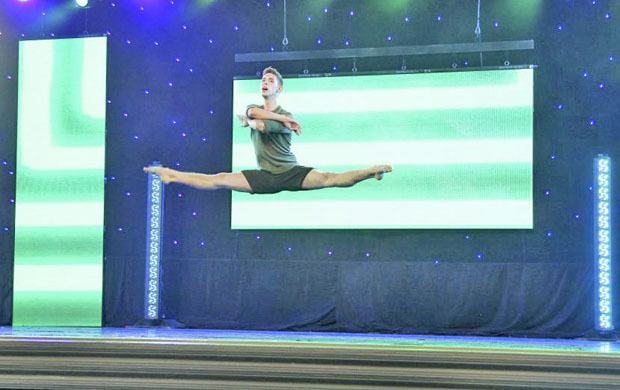 Champion form: Auburn’s Adam Agostino performs his routine during the recent West Coast Dance Explosion competition in Las Vegas.
