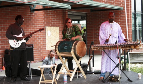 Music was part of the opening-day festivities at the Auburn International Farmers Market last weekend.