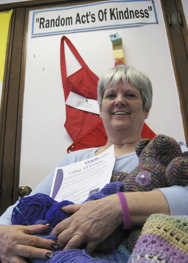 Pacific's Maggie Gustafson is an active member of the the Random Acts of Kindness club