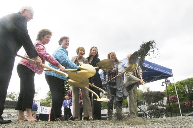 City and community officials break ground on the latest aspect of the Promenade project