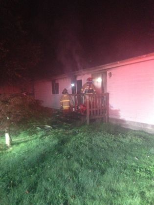 VRFA firefighters contained and doused a fire at a double-wide modular structure in Algona early Saturday morning. The occupant escaped without injury.