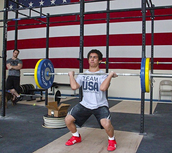 Mt. Baker eighth-grader Harrison Maurus trains under the watchful eye of Coach Kevin Simons.