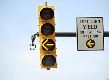 A national study demonstrated that drivers found flashing yellow left-turn arrows more understandable than the traditional solid green ball displays.