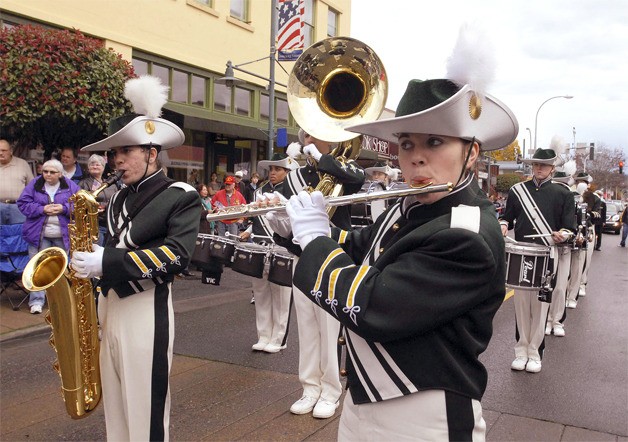 The Auburn High School marching bands has been a traditional participant in Auburn's Veterans Day Parade.