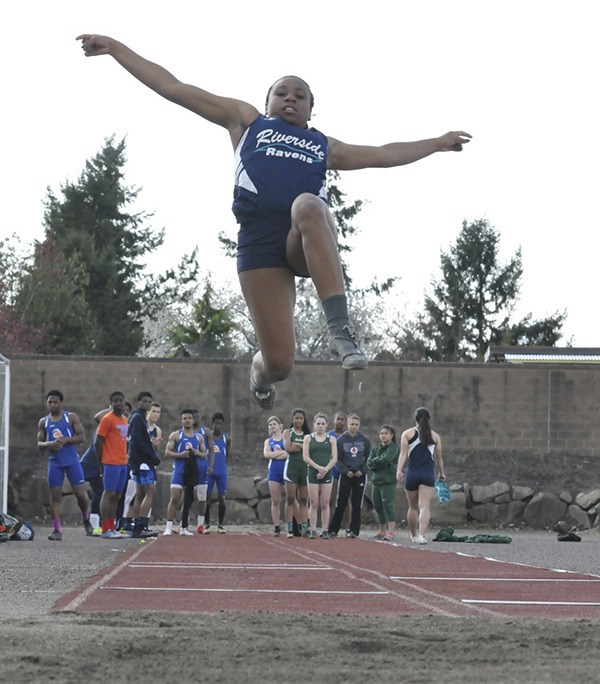 Auburn Riverside's Brittni Williams in action.