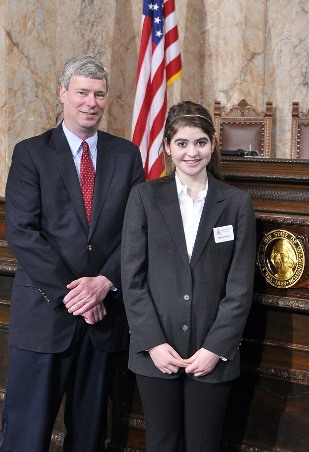 Auburn's Natalie Vance spent time serving as a legislative page for Rep. Pat Sullivan (D-Covington).