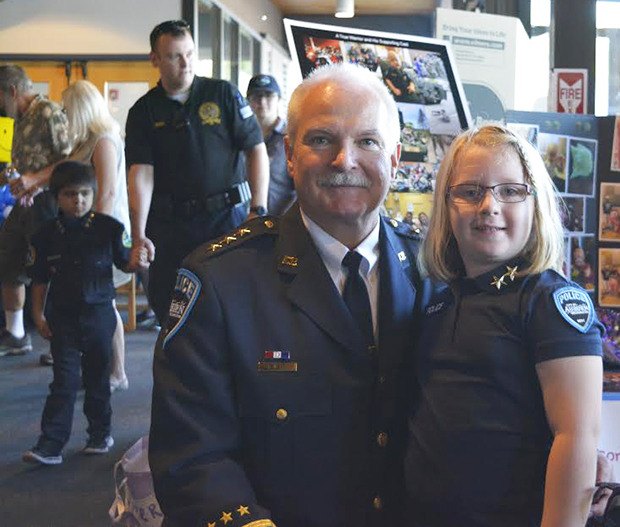Lil’ Assistant Chief Corrine Lazara honored her brother